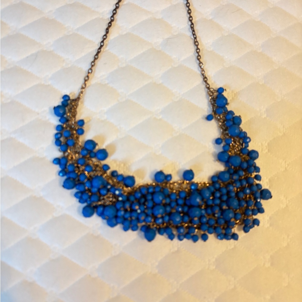 Charming Charlie Royal Blue Statement Necklace